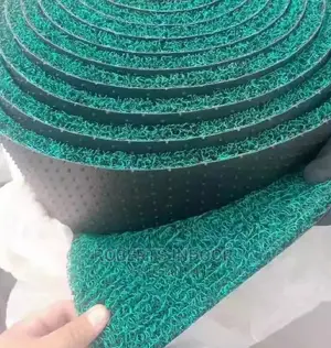 Green Rubber Spaghetti Pvc Carpet
