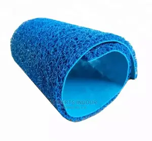 Blue Pvc Spaghetti Coil Carpet