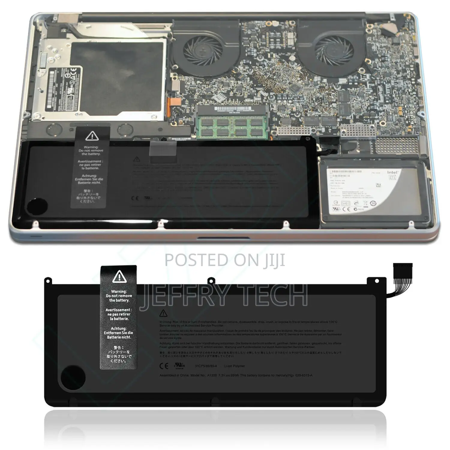 Genuine A1309 Battery for Apple Macbook Pro 17" A1297 Early