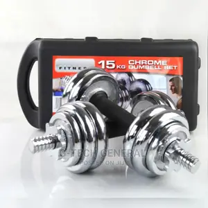 Chrome Coated 15kg Dumbbells