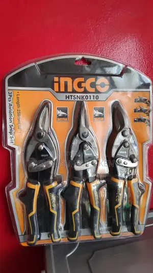 Aviation Snip Set Ingco 3pcs 10" Tin Snips Set HTSNK0110
