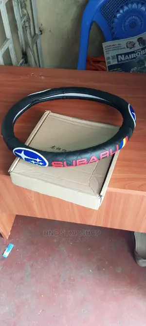 Leather Branded Subaru Steering Wheel Covers