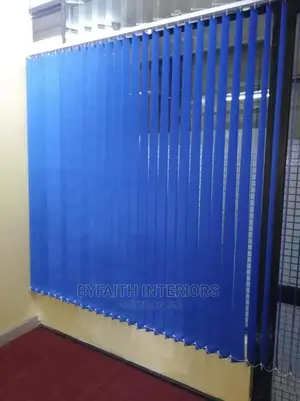Royal Blue Office Curtains