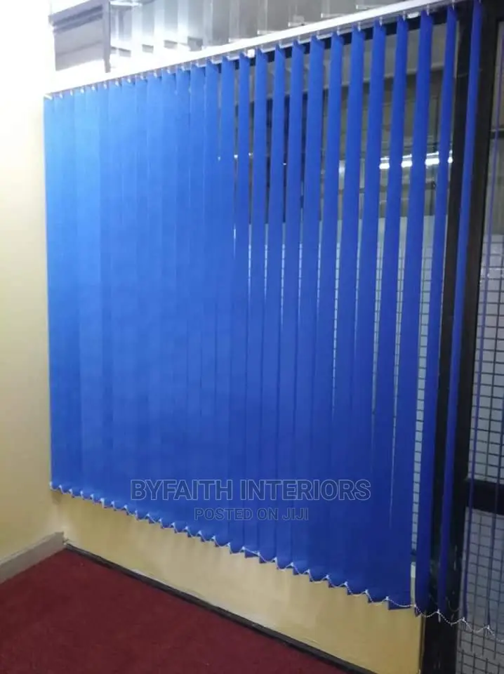 Royal Blue Office Curtains