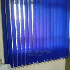 Royal Blue Office Curtains
