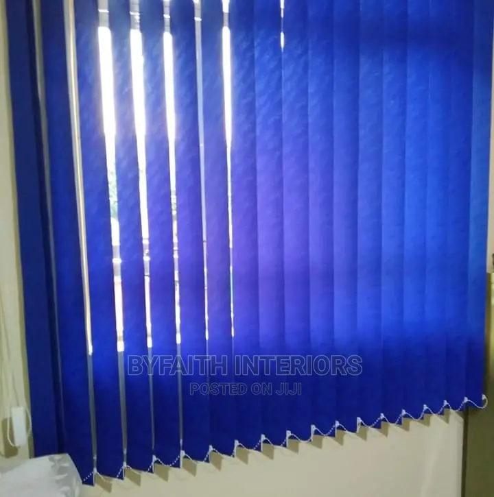 Royal Blue Office Curtains