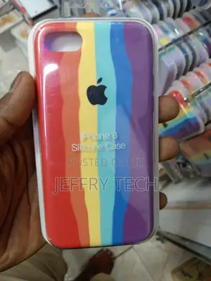Rainbow Silicone Case for iPhone 8