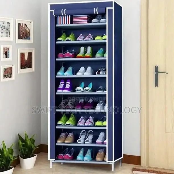 Shoe Rack With Cover 9 Trier
