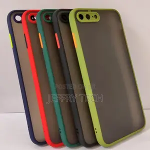 Translucent Frosted Smoke Mobile Cover for iPhone 7 Plus Cam