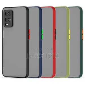Translucent Frosted Smoke Mobile Cover for Oppo A54 Camera P