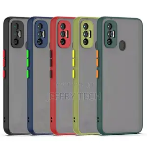Translucent Frosted Smoke Mobile Cover for Tecno Spark 7 Cam