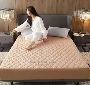 Beige 6*6 Mattress Protector
