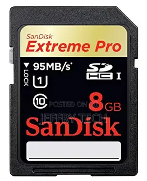 Sandisk 8 GB Extreme Pro UHS-I SDHC Memory Card