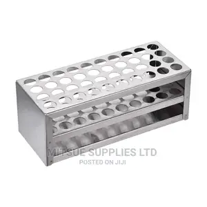 Test Tube Stabd 18 Hole Aluminium 26MM