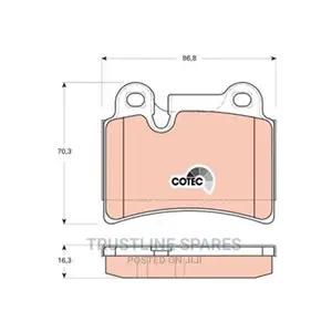 VW Touareg I (7la, 7L6,) Brake Pad Set -TRW Cotec