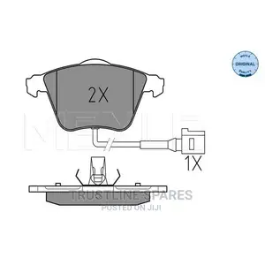 Audi A3, VW Golf IV,V,VI, Front Brake Pad Set-Meyle