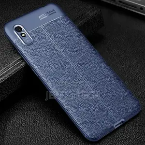 Redmi 9A Case, Litchi Skin Anti-Slip Resilient TPU Armor Ult