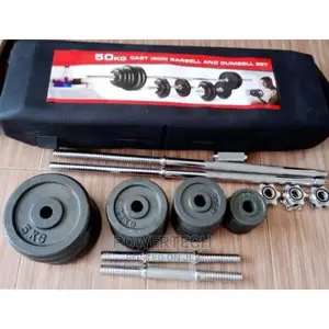*50kg Barbell and Dumbbell Set*