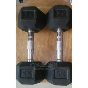 5kg Hexagonal Dumbbells .