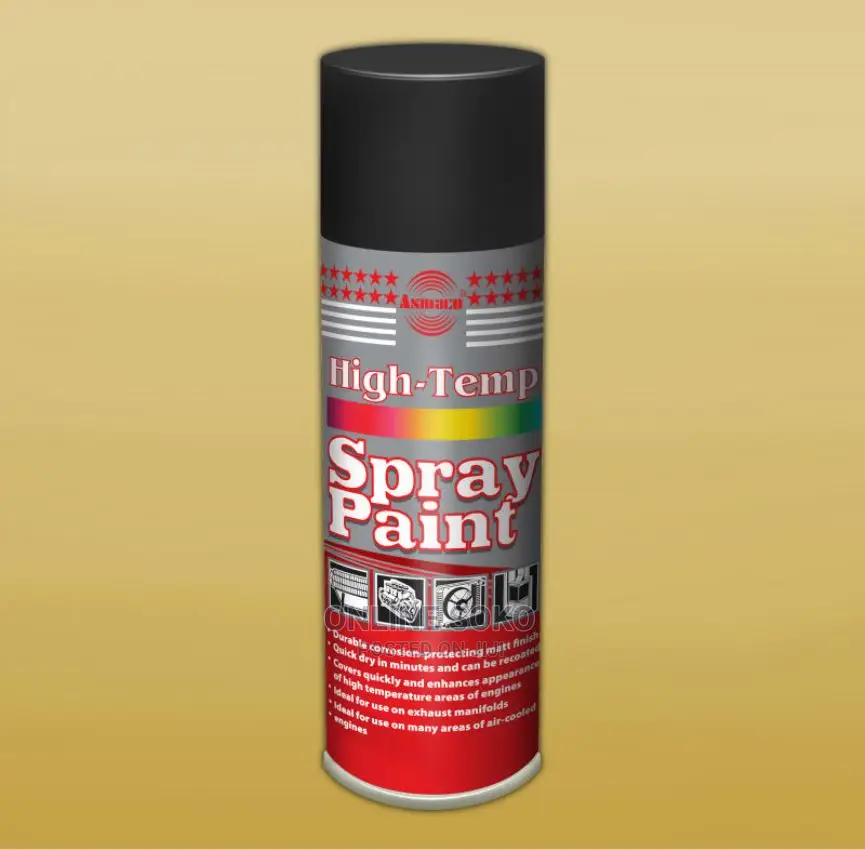 Multipurpose High Temperature Grade Spray Paint Cans - 1 Pc