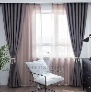 Grey Elegant House Curtain