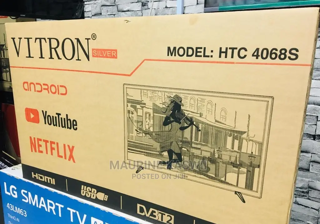 Vitron 40” Smart Android TV Inbuilt Decoder