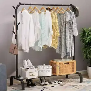 #Metallic Cloth Rack