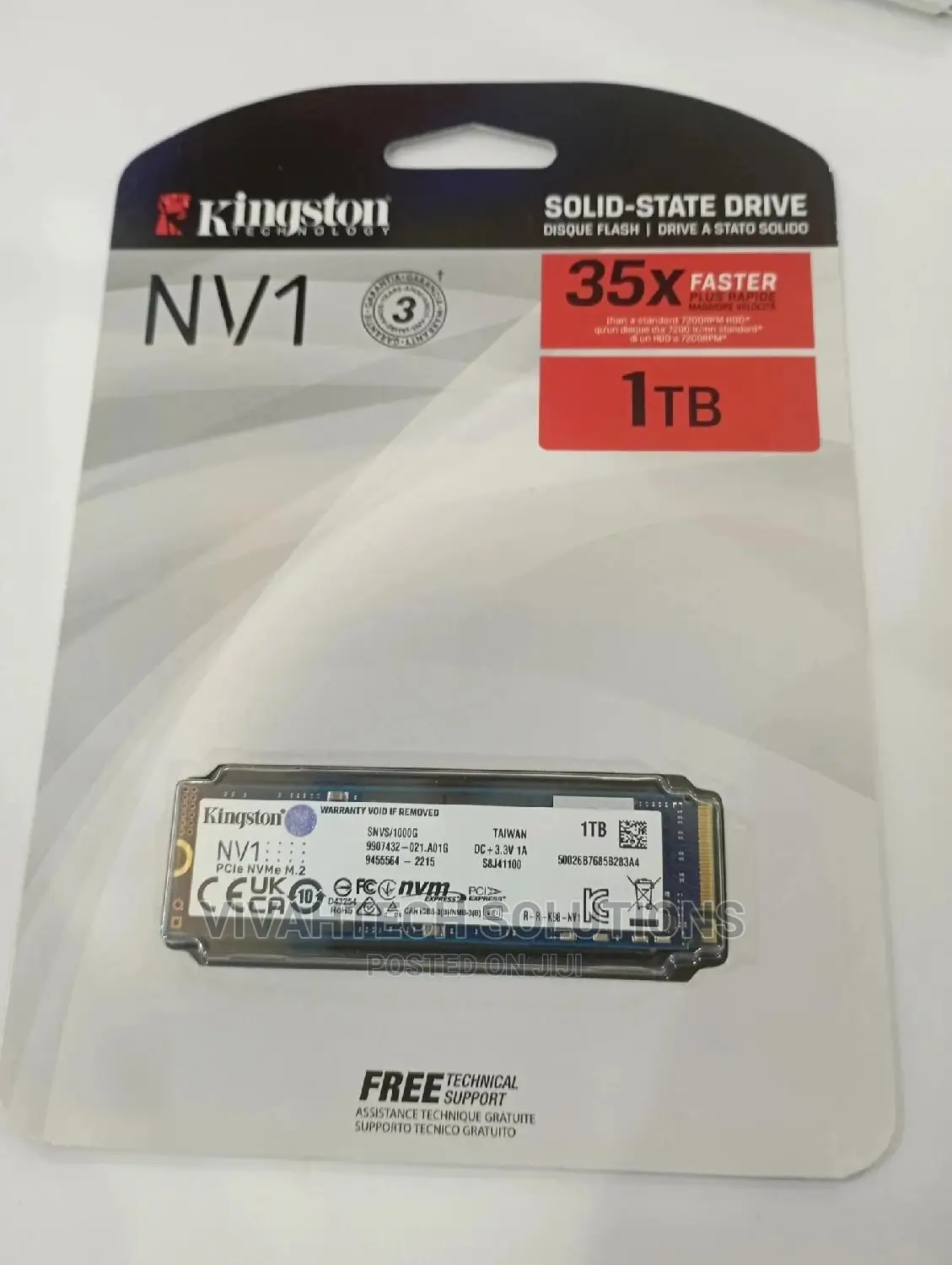 Kingston Pcie Nvme M.2 1tb Ssd Nv1