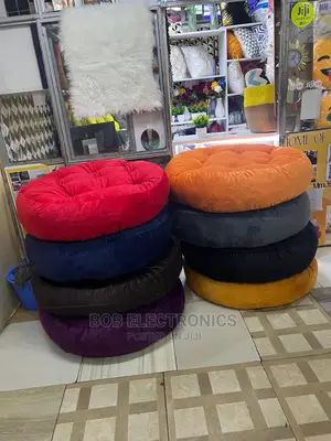 Beautiful Colored Floor Poufs