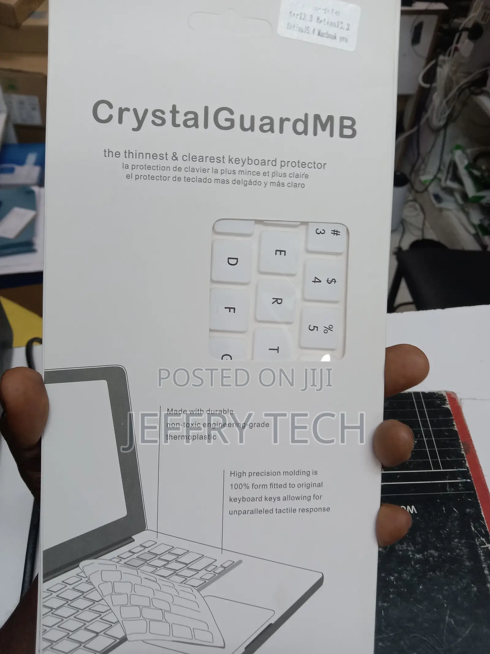 Clear TPU Keyboard Cover Skin Protector for Macbook Pro 13