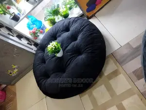 Black Cozy Floor Pillow