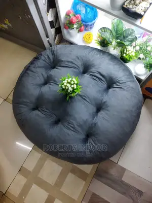 Grey Elegant Floor Pillow
