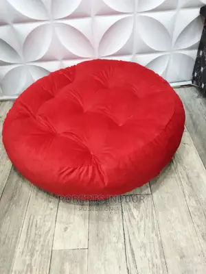Red Elegant Floor Pillow