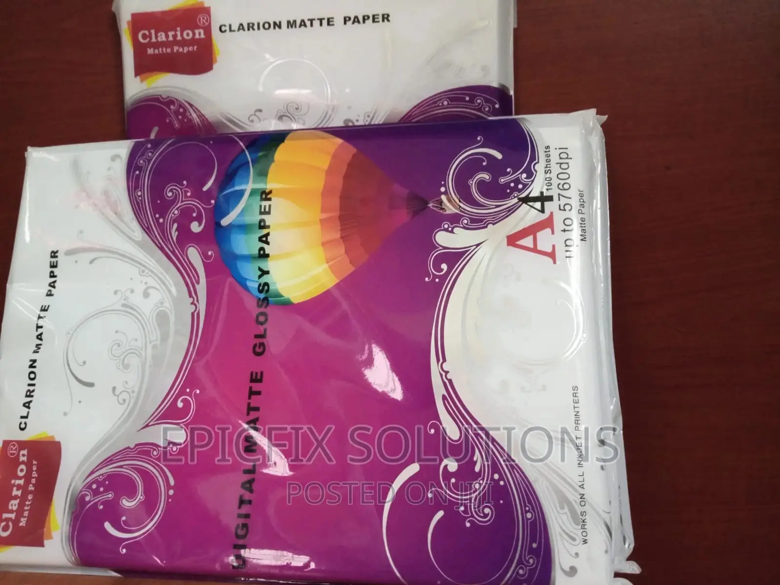 Glossy Papers Clarion Digital Matte