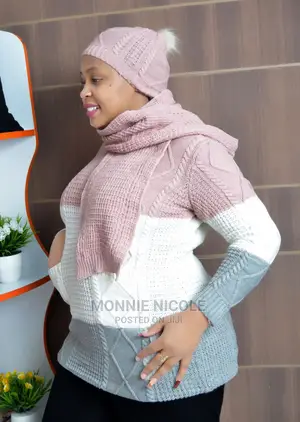 Warm Sweater,Scarf and Head Covering