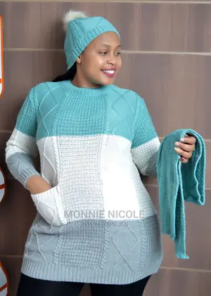 Free Size Sweater,Scarf, Cap