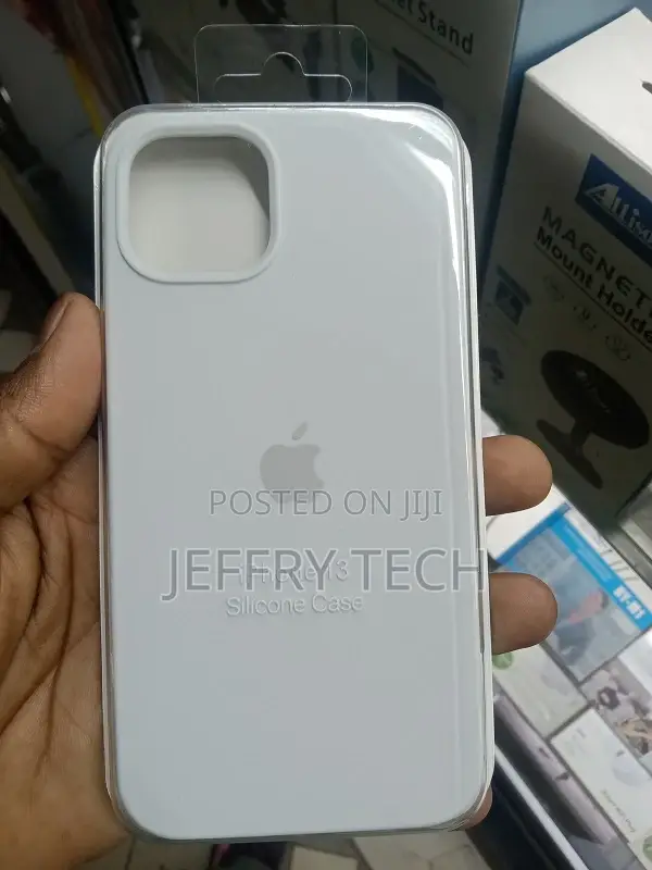 White Silicon Case for iPhone 13