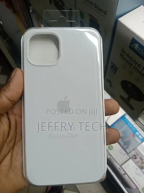 White Silicon Case for iPhone 13