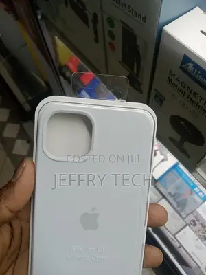 White Silicon Case for iPhone 13