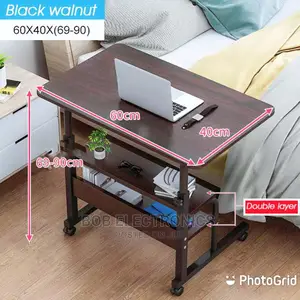 Adjusted Portable Laptop Table With Shelf