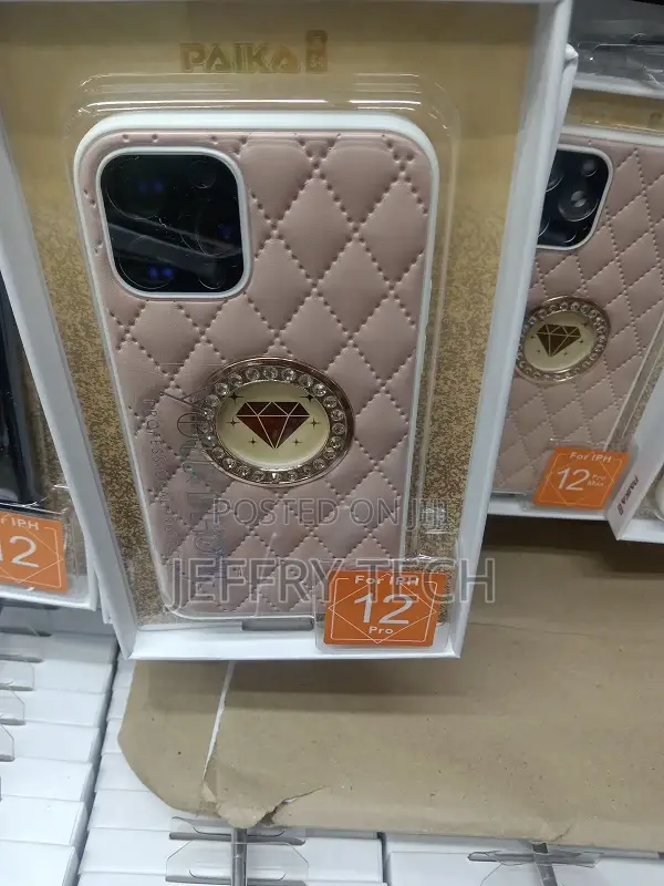 Case for iPhone 12 Pro Glitter Diamond Leather Texture