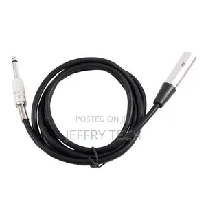 XLR 3 Pin Plug to 6.35mm 1/4 Inch Male Mono Jack Plug Cable