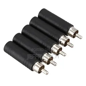 5x 6.35mm 1/4 Inch Mono Female Jack to RCA Male