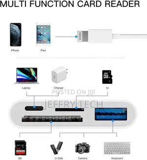 Camera Micro SD TF Memory Card Reader Lightning Male to USB3