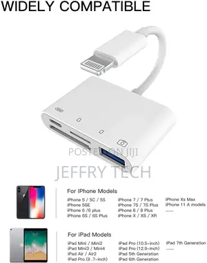 Camera Micro SD TF Memory Card Reader Lightning Male to USB3