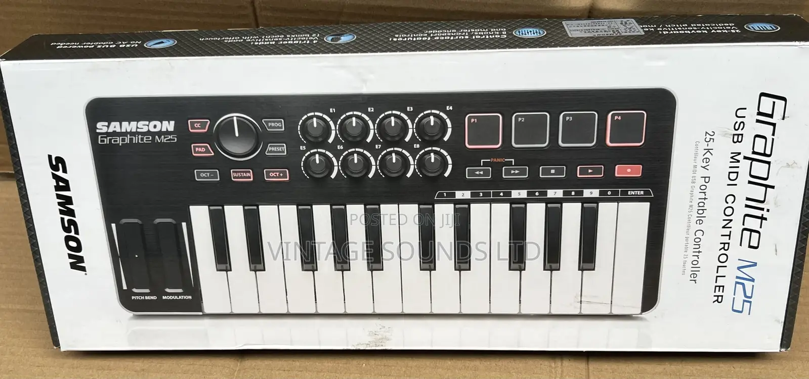 Samson Graphite M25 Mini Usb Midi Controller