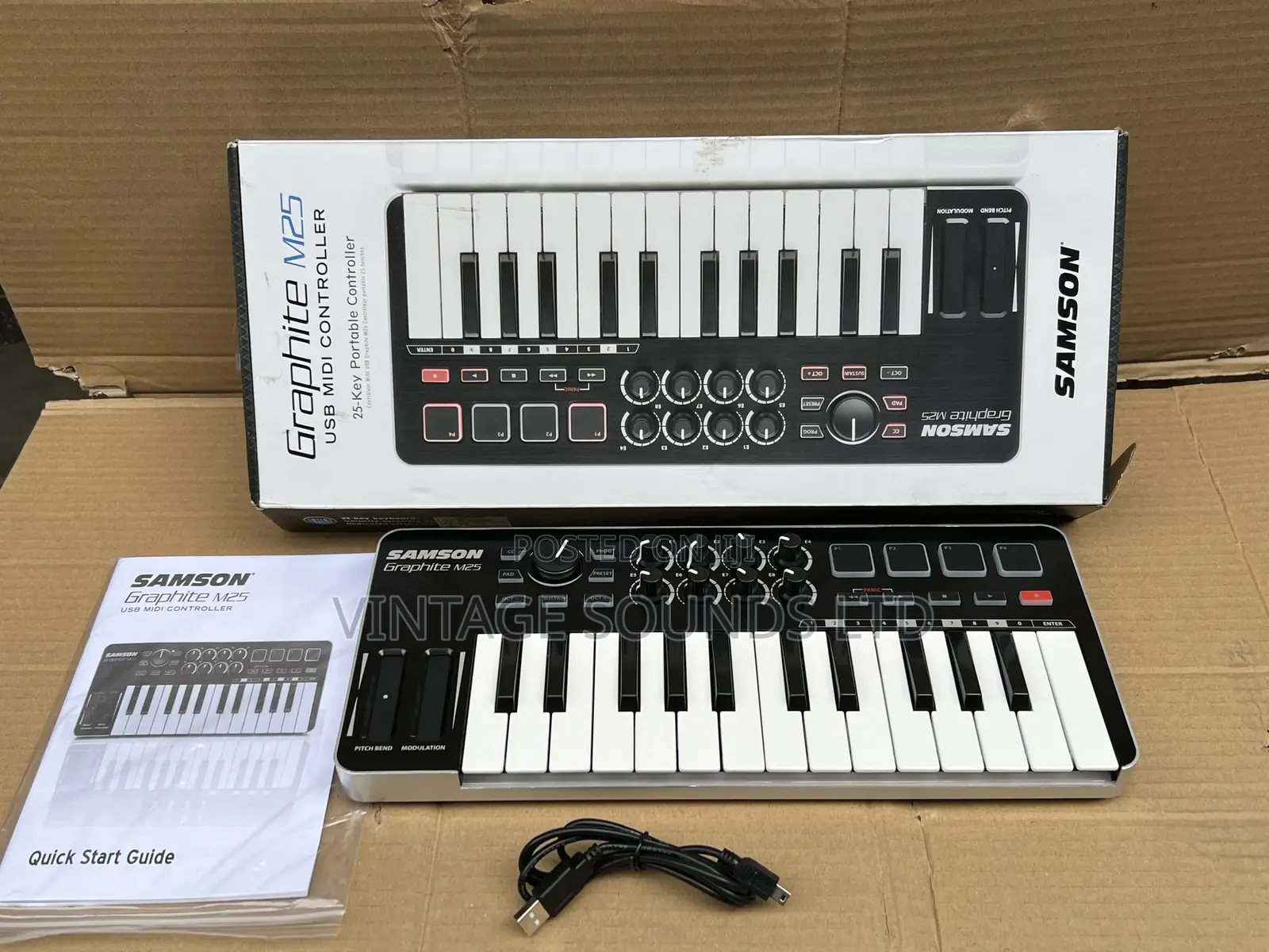 Samson Graphite M25 Mini Usb Midi Controller