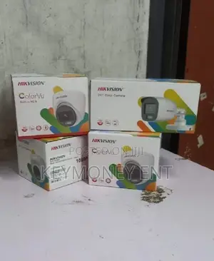 4 24/7 Full Color Hikvision Cameras Color VU Complete Kit