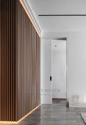 Mahogany Ebony Fluted Panel