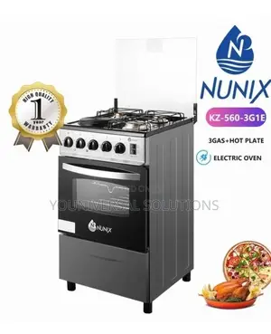 Nunix 3gas+1electric With Electric Oven Standing Cooker